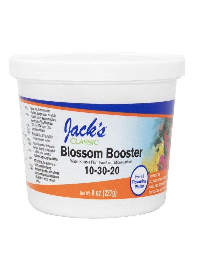 Jacks Classic Jack's Classic 10-30-20 Blossom Booster Water-Soluble Fertilizer with Micronutrients for Increasing Color and Quantity of Blooms in Flowering Plants, 8oz - Image 1